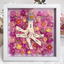Personalized Flower Shadow Box, hand holding with many flowers- Mother's Day Gift