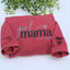 Girl Mama Sweatshirt or Hoodie with Kid Names on Sleeve - Embroidered Gift for Girl Mama