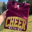 Custom Personalized Glitter Embroidered College Cheer Mom Sweatshirt