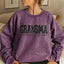 Custom Mama Sequin Embroidered Washed Sweatshirt & T-shirt & Hoodie with Kids' Names