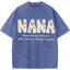 Personalized Nana Vintage Washed Sweatshirt with Grandkids' Names - Floral Grandma Gift