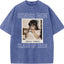 Custom Senior Mom 2026 Vintage Throwback Photo Washed Sweatshirt for Mom