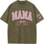 Mom glitter embroidered Washed T-shirt&sweatshirt mother day/personalized year.