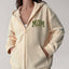 Custom Glitter Mom Full Zip Sweatshirt | Gift for Mom