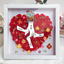 Personalized Flower Shadow Box, hand holding with many flowers- Mother's Day Gift