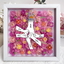 Personalized Flower Shadow Box, hand holding with many flowers- Mother's Day Gift