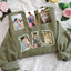 Custom Photo Portrait Embroidery Sweatshirt T-shirt Father's Day- Gift For Dad