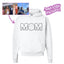 Custom Embroidered "MOM" Photo Portrait Sweatshirt | Mother's Day Gift