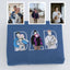 Custom Comic Photo Embroidered #Dadlife Shirt Sweatshirt Hoodie Father's Day Gift For Dad