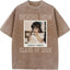 Custom Senior Mom 2026 Vintage Throwback Photo Washed Sweatshirt for Mom