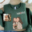 Personalized Photo Custom Embroidered Kids Names Sweatshirt for Mother’s Day Gift
