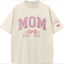 Mom glitter embroidered Washed T-shirt&sweatshirt mother day/personalized year.