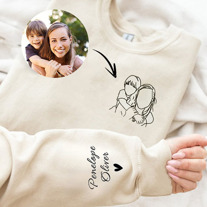 Custom Mom and me Photo Shirt For Mom | Family Gift for Mama