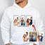Personalized Father's Day Gift - Custom Hand Painted Color Silhouette Sweatshirt, Gift for Dad, Grandpa & Father Figures