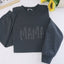 Custom Mom's Glitter Embroidered T-shirt and Sweatshirt | a gift for mom with a warm word