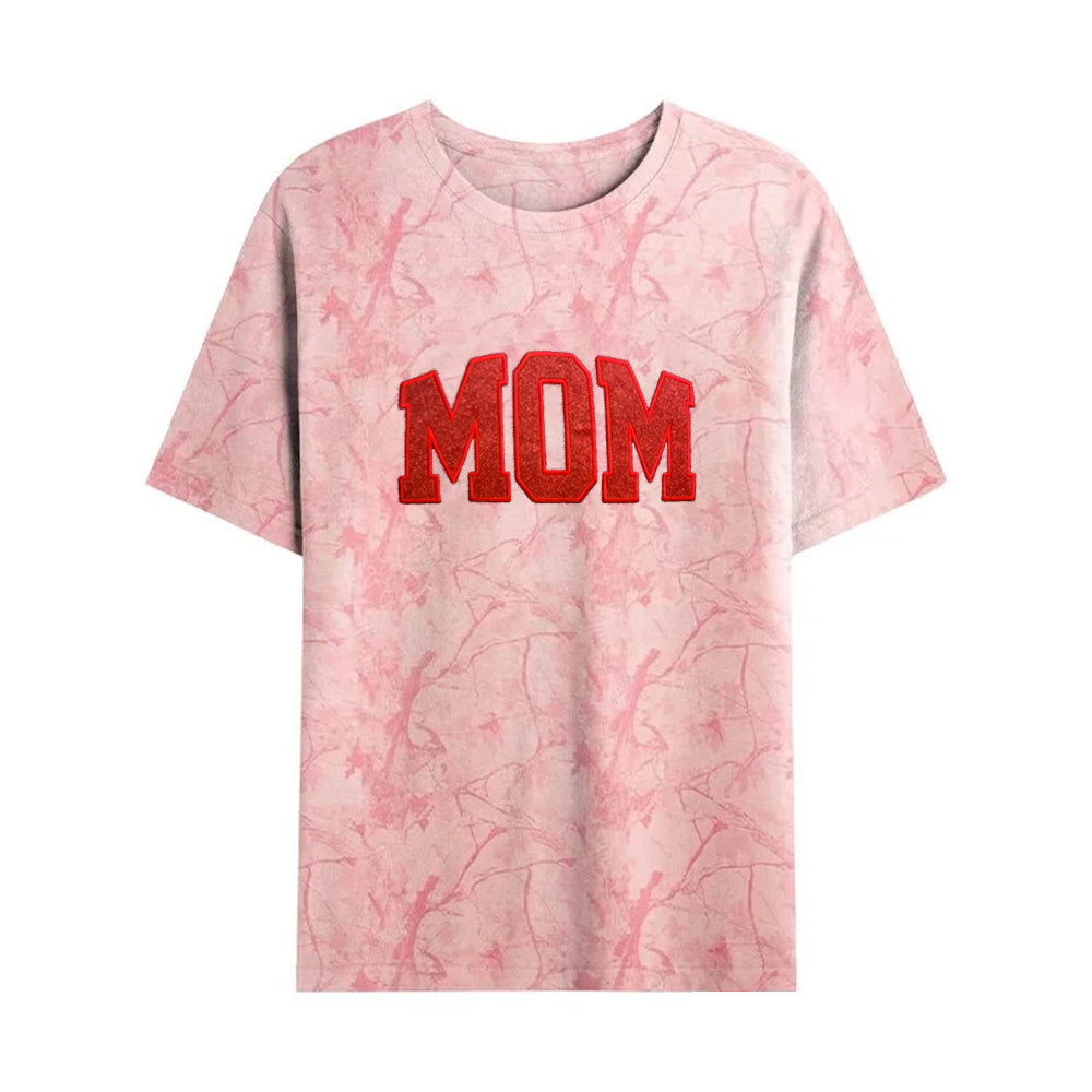 Personalized Custom Glitter Embroidered MAMA Camo Sweatshirt T-Shirt | Mother's Day Gift