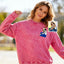 Custom Mama,Mom Portrait Embroidered Washed Sweatshirt | Mother's Day Gift