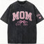 Mom glitter embroidered Washed T-shirt&sweatshirt mother day/personalized year.
