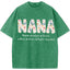 Personalized Nana Vintage Washed Sweatshirt with Grandkids' Names - Floral Grandma Gift