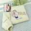 Custom Embroidered Mom Sweatshirt with Mom Kids Portrait | Mother's Day Gifts for Mom