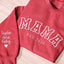 Custom Mama Embroidered Sweatshirt With Kids Names Sleeve | Mother's Day Gift