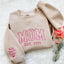 Custom Embroidered Comfort Camo & Leopard Colors Grandma and Grandpa Sweatshirt, Gift for Grandma/Grandpa