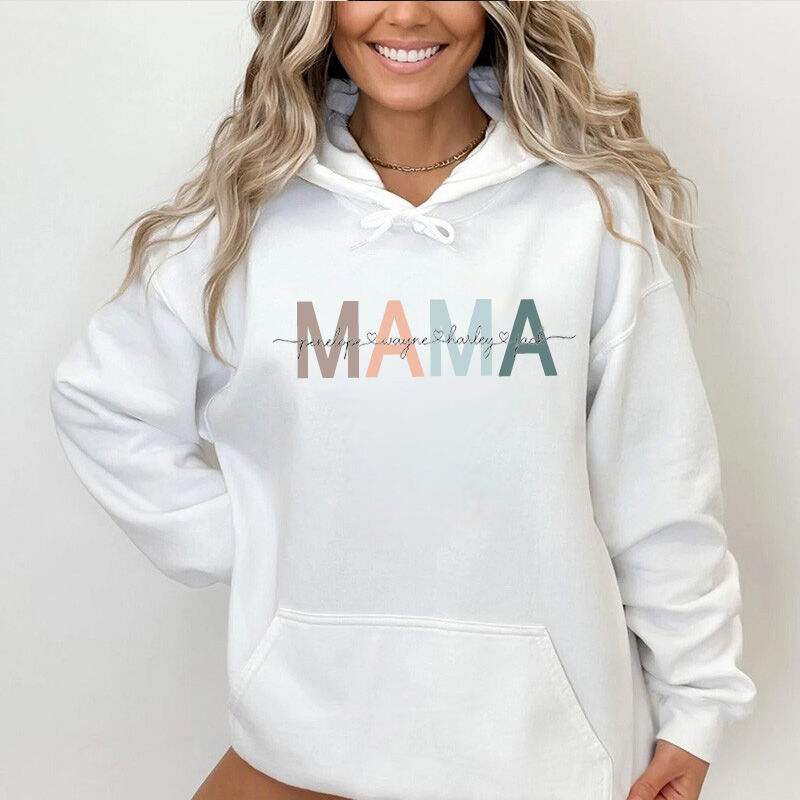 Personalized T-shirt Mama with Custom Name for Mother's Day