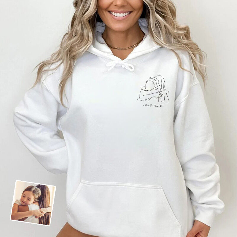 Personalized Mama T-shirt with Custom Picture and Message for Dear Mom