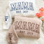 Custom Embroidered Comfort Camo & Leopard Colors Grandma and Grandpa Sweatshirt, Gift for Grandma/Grandpa