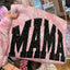 Custom Sequin MAMA Sweatshirt Personalized Glitter Letters Vintage Style Mother’s Day Gift for Mom