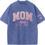 Mom glitter embroidered Washed T-shirt&sweatshirt mother day/personalized year.
