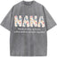 Personalized Nana Vintage Washed Sweatshirt with Grandkids' Names - Floral Grandma Gift