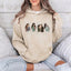 Custom Photo Portrait Embroidery Washed Sweatshirt, Gift For Mum/Family