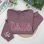 Custom Embroidered This Nana Wears Her Heart on Her Sleeve Sweatshirt | Mother's Day Gifts