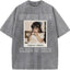 Custom Senior Mom 2026 Vintage Throwback Photo Washed Sweatshirt for Mom