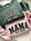 Custom Mama & Dad Embroidered Sweatshirt | Gift for Mom & Dad