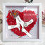 We Love You Mummy White Hand Holding - Personalized Flower Shadow Box- Mother's Day Gift