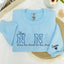 Custom Embroidered This Nana Wears Her Heart on Her Sleeve Sweatshirt | Mother's Day Gifts