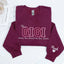 Custom Embroidered This Gigi Wears Her Heart on Her Sleeve Sweatshirt | Mother's Day Gifts