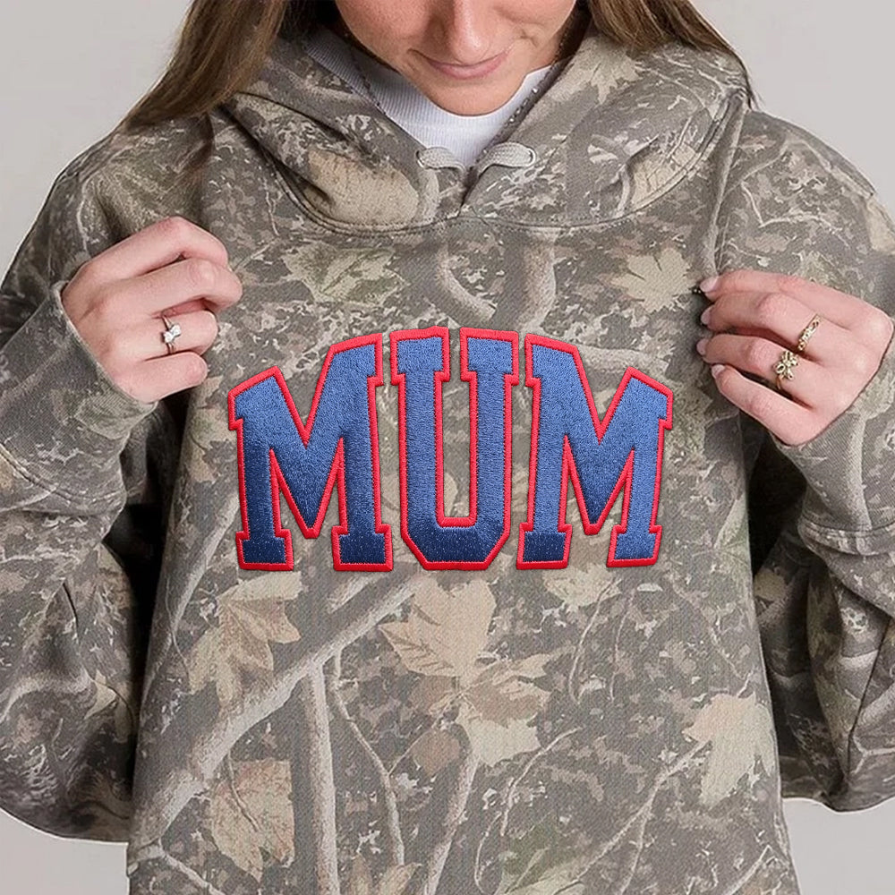 Custom MAMA Camo Sweatshirt Embroidered T-Shirt Hoodie | Mother's Day Gift