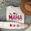 This Mama Wears Her Heart on Her Sleeve Custom Crewneck Sweatshirt