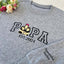 Custom Portrait from Photo Sweatshirt Embroidered Dad,Papa Sweatshirt