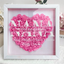Mum We Love You - Personalized Flower Shadow Box | Mother’s Day gift