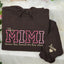 Custom Embroidered This Mimi Wears Her Heart on Her Sleeve Sweatshirt | Mother's Day Gifts