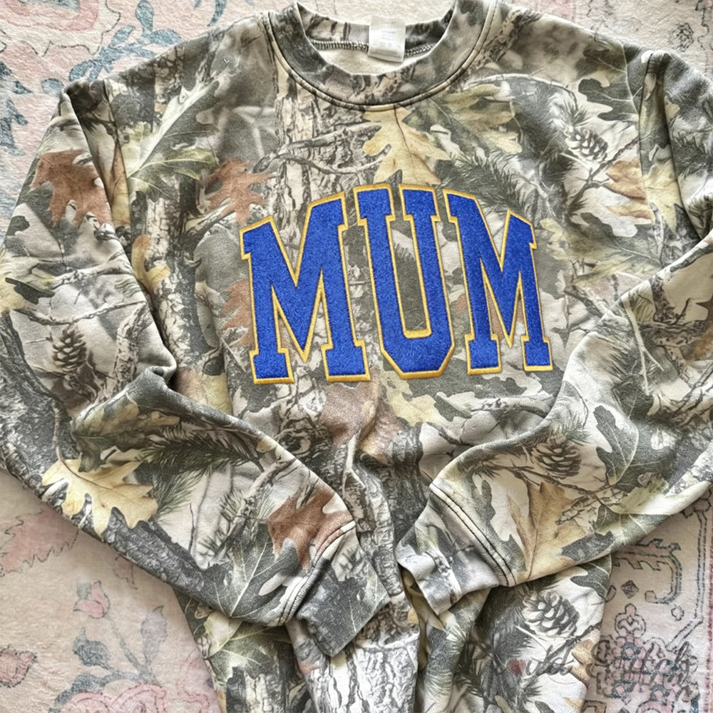 Custom MAMA Camo Sweatshirt Embroidered T-Shirt Hoodie | Mother's Day Gift