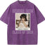 Custom Senior Mom 2026 Vintage Throwback Photo Washed Sweatshirt for Mom