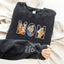 Custom Photo Portrait Embroidery Washed Sweatshirt, Gift For Mum/Family
