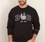 A Papa T-shirt with a photo and a sweatshirt separately embroidered with the portraits of the father and the child