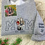 Custom Embroidered Photo Mom and Kids Family Portrait Sweatshirt |  Mother's Day Gifts