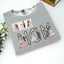 Custom Embroidered Portrait Mum & Kids Letter Design Sweatshirt | Mother's Day Gift